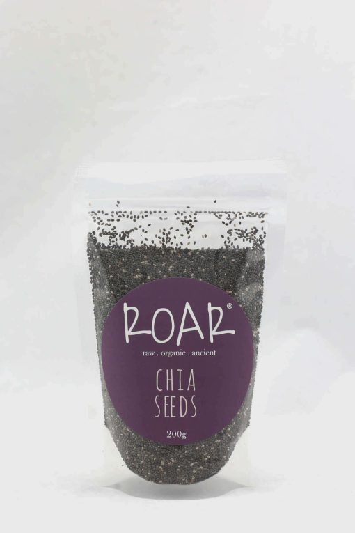 Chia seeds are one of nature’s best sources of alpha linolenic acid (omega-3s). They’re also full of fibre and chocca with calcium. More than 90% of the calories in chia seeds come from the insoluble fibre (which is not digested), meaning they are both filling and low in calories, making them a great food for this looking to eat more for less calories!